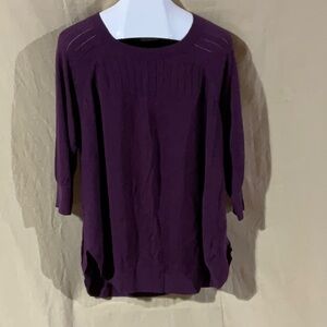 Maurice’s Size 2X Purple Sweater with 3/4 Sleeves